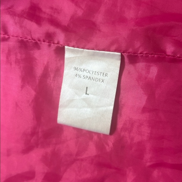 Bailey | Oversized Fuchsia Pink Dolman Sleeve One Button Easy Blazer Size Large - Picture 10 of 13